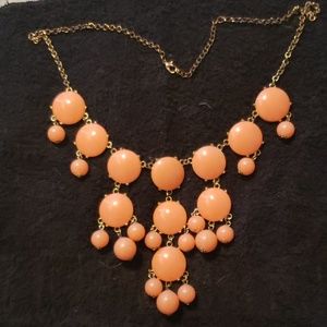 Peach fashion necklace